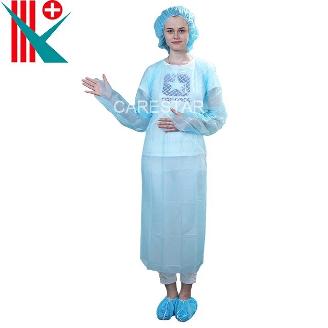 AAMI PB70 CPE Disposable Medical Hospital Gowns factory AAMI PB70 CPE Disposable Medical Hospital Gowns factory